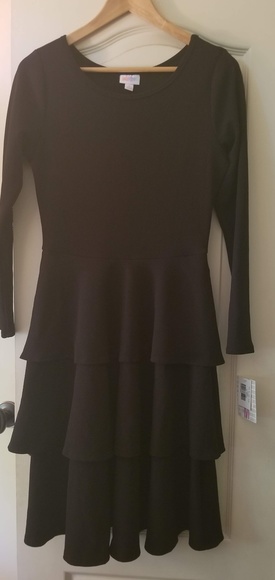 NWT Lularoe Georgia Dress Black Medium - Picture 3 of 5